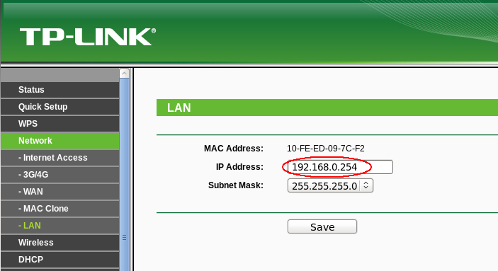 Router-AP LAN IP