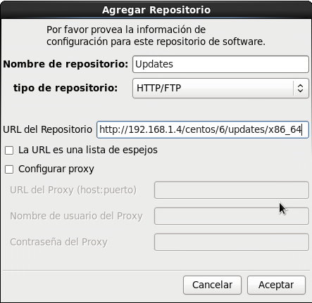 Agregar repositorio local en Centos NetInstall